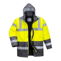 PARKA IMPERMEÁVEL AMARELO/CINZA S466